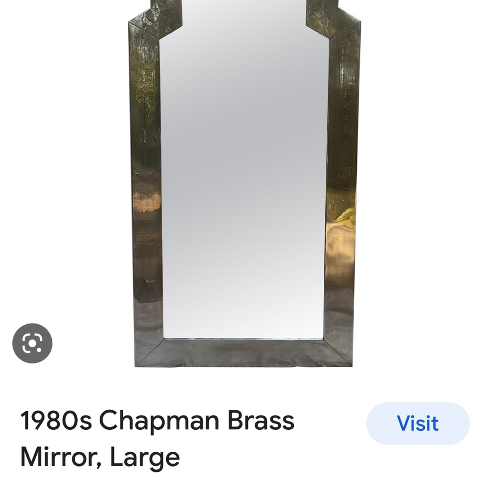 1981 SOLID BRASS BEVELED CHAPMAN MIRROR